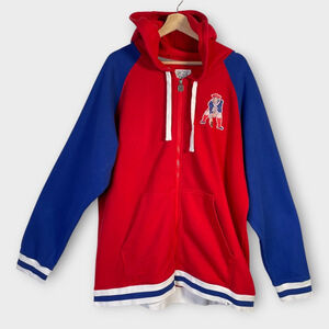 FANATICS NFL Pro Line Full Zip Hoodie 2XL Patriots Retro Logo SEE DESCRIPTION